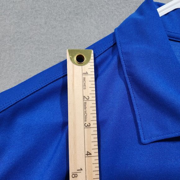 Nike Polo Shirt Mens XL Blue Solid NikeGolf Short Sleeve Athletic DRI-FIT - Picture 8 of 16